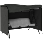 Outsunny Husă pentru balansoar de grădină, husa pentru balansoar Hollywood, prelată de protecție, impermeabilă, 205 x 124 x 164 cm, Gri închis