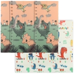 AIYAPLAY Tapis de jeu pour enfant bebe, tapis d'éveil bébé pliable épais réversible en mousse, 196 x 176 x 1,5 cm, multicolore