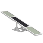 PawHut Agility sport para cão balança equipamento de treino para cão antiderrapante 180 x 30 x 30 cm cinza branco