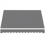 Outsunny Tejido de repuesto para toldo – cubierta solar UPF 50+ para marco de 3,5 x 2,5 m, Gris oscuro