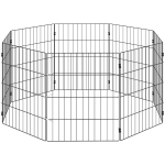 PawHut Parque para Perros Recinto Expandible Plegable, 50x60 cm, Negro