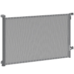 PawHut Barrière de sécurité pour chiens rétractable extensible jusqu'à 140 cm de large pour escaliers et portes Gris