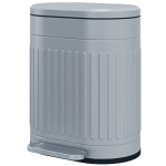 HOMCOM Poubelle 20 L à pédale avec couvercle, seau intérieur amovible, fonction Soft-Close, 36,5 x 31,2 x 45 cm, Gris