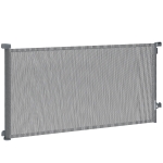 PawHut Barrière de sécurité pour chiens rétractable extensible jusqu'à 180 cm de large pour escaliers et portes Gris