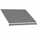 Outsunny Tissu de rechange pour store – toit d'ombrage UPF 50+ pour cadre 3,5 x 2,5 m, Gris foncé