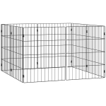 PawHut Enclos pour Chiens Enclos Extensible Pliable, 50x60 cm, Noir