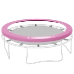 SPORTNOW Housse de bord de remplacement pour trampoline, étanche, résistante à la déchirure, Ø366 cm, Rose