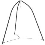 Outsunny Suport triunghiular pentru scaun suspendat cu lanț reglabil, bază stabilă pentru terasă/grădină, sarcină 150 kg, Negru