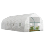 Outsunny Serra per Orto 6x3x2m con 8 Finestre e Porta Avvolgibile, in Acciaio e PP, Verde