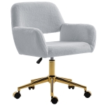 HOMCOM Faux Fur Rabbit Chair - Grey