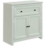 HOMCOM Sideboard Storage Cabinet, Modern Kitchen Cupboard with Adjustable Shelf, Drawer and Double Doors, Green