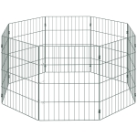 PawHut 8 Panel Pet Playpen for Small Dogs Indoor Outdoor 60 cm Height