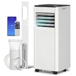HOMCOM Climatiseur Portable 7000 BTU : Refroidissement, Déshumidificateur, Ventilateur, Mode nuit.