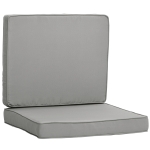 Outsunny Zestaw 2 poduszek na krzesła, 56 x 52 cm, z zamkiem, do sofy