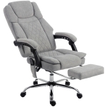 HOMCOM Office Chair with 6-Point Vibration Massage and Heat, Executive Computer Desk Chair with High Back, Reclining, Grey
