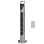 HOMCOM Tower Fan Oscillating 3 Speeds 3 Winds 40W w/ RC Timer Quiet - Grey