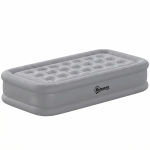Outsunny Matelas gonflable 1 personne Auto-gonflant Lit d'appoint avec pompe électrique intégrée en 3 minutes Surface veloutée