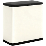 HOMCOM 8L Hanging Kitchen Bin, Rubbish bin with Lid and Removable Inner Bucket for Kitchen Cabinet Door, Under Sink, Office