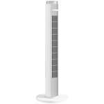 HOMCOM 96 cm Tower Fan with WiFi App Control, Standing Floor Fan with 3 Speed 4 Modes, 12 Hour Timer and Night Light White