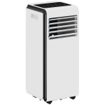 HOMCOM Portable Air Conditioner 7000 BTU, 4-in-1 Air Conditioning Unit with Cooling, Dehumidifier, Fan, Sleep Mode, White