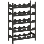 HOMCOM Wine Rack Freestanding Industrial Liquor Cabinet 5-Tier 20 Bottles Bar Stand with Adjustable Feet, Black