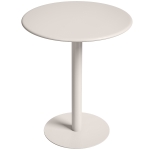 HOMCOM Mesa de Cozinha Redonda para 2 Pessoas com Estrutura em Aço Compacta 60x60x72 cm Bege