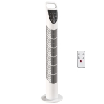 HOMCOM Tower Fan Oscillating 3 Speeds 3 Winds 40W w/ RC Timer Quiet - White