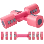 SPORTNOW Conjunto de Halteres Ajustáveis 4 em 1 1/1,5/2/2,5 kg com Pegas Antideslizantes e Design Quadrado Azul