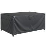 Outsunny Beschermhoes voor tuinmeubelen - winterbestendig, waterdicht, winddicht, anti-UV, 420D Oxford-stof, 180x120x74cm, Zwart