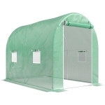 Outsunny 300 x 195cm Walk-In Tunnel Greenhouse - Green