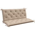 Outsunny Garden Bench Cushion, 2 Seater Swing Chair Cushion, Seat Pad with Ties for Indoor and Outdoor Use, 110 x 120 cm