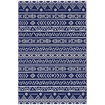 Outsunny Dywan zewnętrzny, odporny na warunki atmosferyczne, Niebiesko-Biały