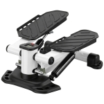 HOMCOM Portable Mini Stepper with LCD Display for Home Gym Office Exercise Workout, Black