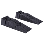 DURHAND Juego de 2 Rampas Portátiles de Plástico Carga 3 Toneladas para Coches Estándares Furgonetas Pequeñas 91x30x21 cm Negro