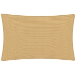 Outsunny Toldo Vela Rectangular de HDPE 4x6 m con Anti-UV Anillas de Acero Inoxidable y Cuerdas de Nylon para Jardín Patio Arena