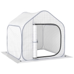 Outsunny 150 x 148cm Pop-Up Greenhouse - White