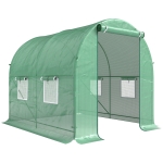 Outsunny 245 x 200cm Polytunnel Greenhouse - Green