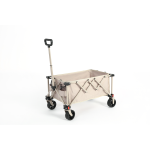 Faltbarer Bollerwagen, für Camping, Einkaufen, 77 x 48 x 45 cm, Beige