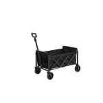 Faltbarer Strand- und Gartenwagen, für Camping, Einkaufen, 66 x 41 x 44,5 cm, Schwarz