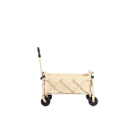 Faltbarer Strand- und Gartenwagen, für Camping, Einkaufen, 66 x 41 x 44,5 cm, Beige