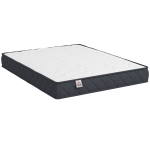 HOMCOM Saltea 140x190 cm, saltea 2 persoane, spumă cu memorie, grosime 20 cm, certificat OEKO-TEX, fermitate medie