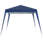 Outsunny 3x3m Pop-up Garden Canopy Foldable Tent Steel Waterproof Oxford Polyester UV-Resistant with Carry Bag Blue