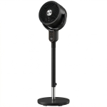 HOMCOM Ventilator pe picior silențios 20 dB, oscilație 70°+90°, 8 trepte, telecomandă, minuterie 12H, înălțime reglabilă