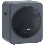 HOMCOM Vented Tumble Dryer, 4kg Front Tumble Dryer with Stainless Steel Tub, 800W Compact Freestanding Grey