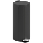 HOMCOM Kitchen Bin, 30 Litre Pedal Rubbish Bin with Removable Bucket, Black
