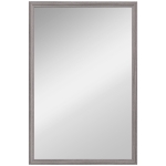 HOMCOM Wall Bathroom Mirror, 40 x 60 cm Wall-Mounted Mirror for Living Room, Bedroom, Hallway, Grey