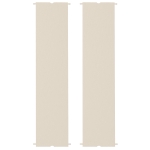 Outsunny Lot de 2 toiles de rechange pergola rétractable 4,9 x 1,2 m pour pergola de 3 x 3 m polyester protection UV kaki clair