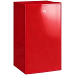 HOMCOM Frigider Compact 91L Ușă Reversibilă cu Congelator și Temperatură Reglabilă, Roșu