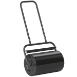 Outsunny Rouleau à gazon rouleau de jardin 50 cm, remplissage sable eau, poignée ergonomique, 58 x 32,5 x 113 cm, noir