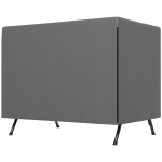 Outsunny Housse de protection pour balancelle de jardin 3 places, toile PE imperméable, anti-poussière, 215x155x150cm, gris foncé